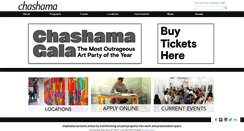 Desktop Screenshot of chashama.org